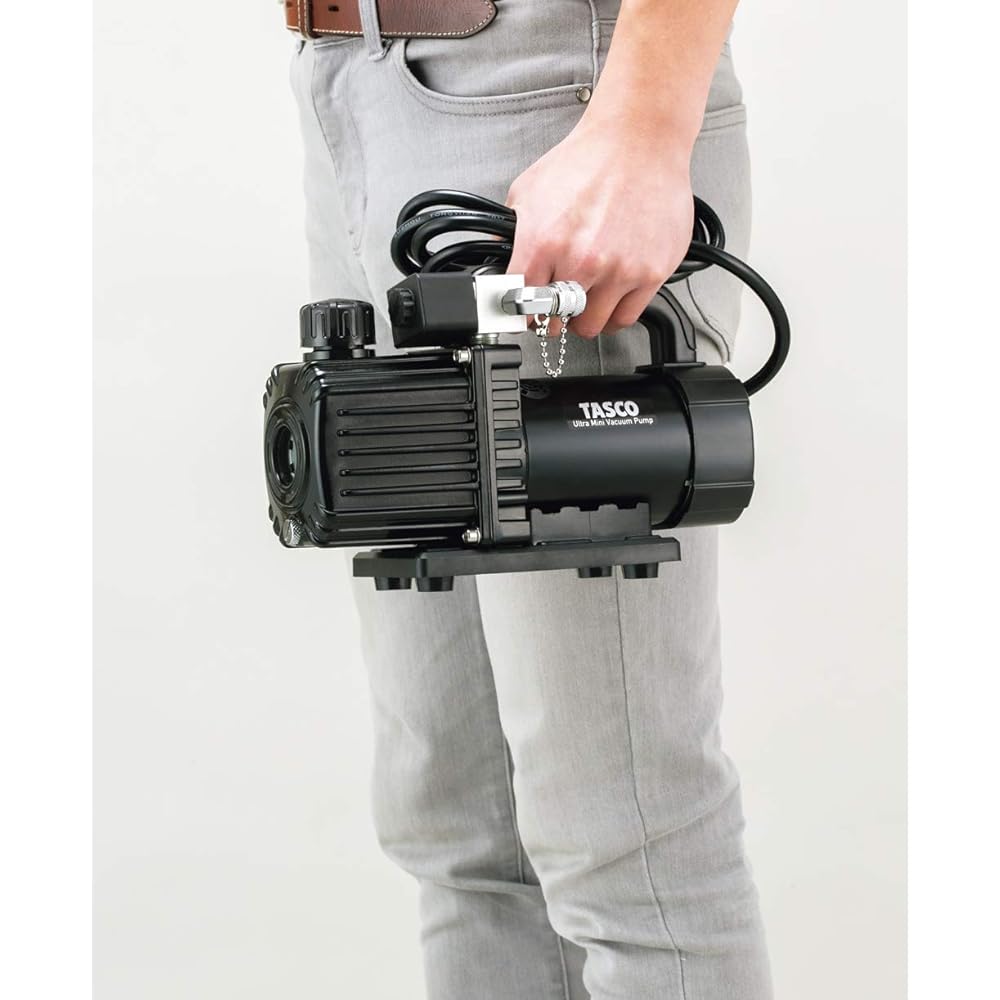 Ichinen TASCO Ultra Mini Two-Stage Vacuum Pump with Oil Backflow Prevention Valve TA150SW