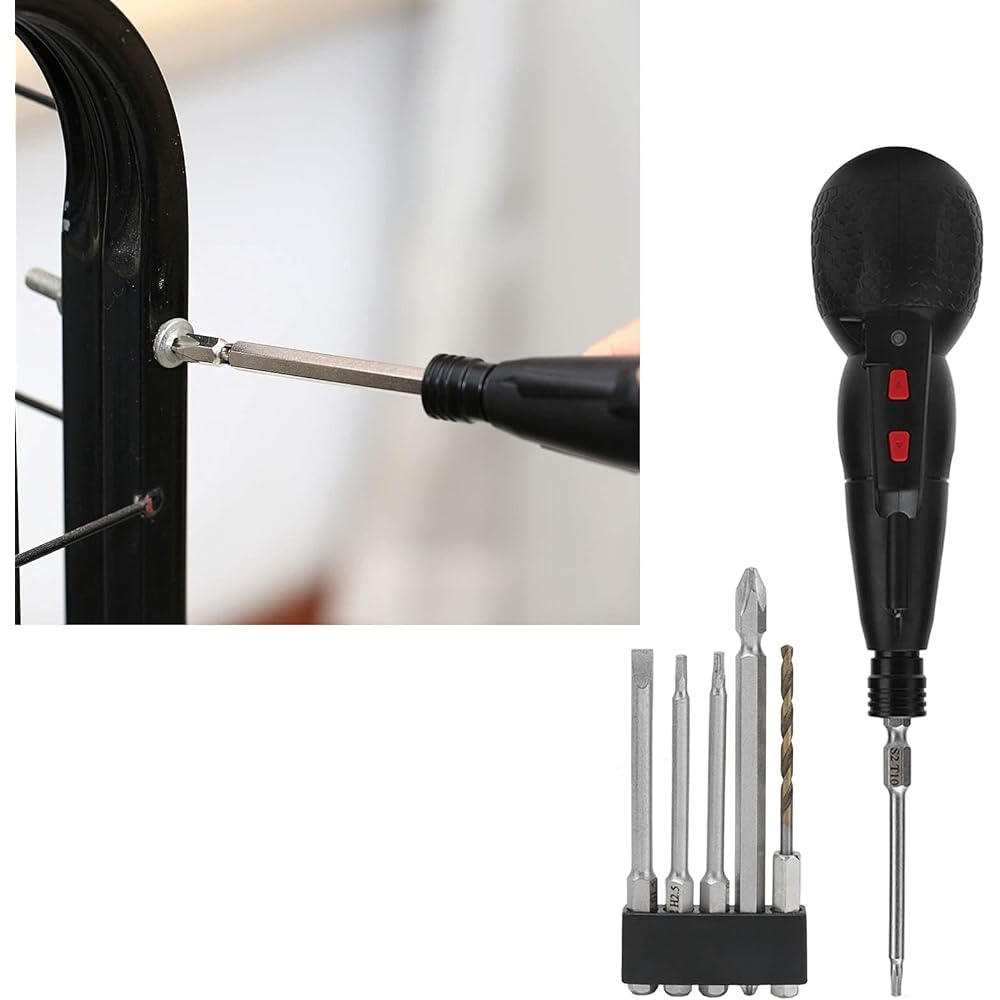 Electric Screwdriver Kit Integrated USB Rechargeable Screwdriver Mini Portable Power Drill Support CWCCW with LED Light 10W 280RPM 3.6VDC Industrial Tools XZ11048 USB Rechargeable Manual Electric Screwdriver Forward Reverse Screwdriver