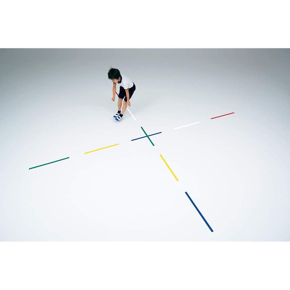 TOEI LIGHT Step Color Rubber Line 60 B2705 Blue, Green, Red, White, Yellow