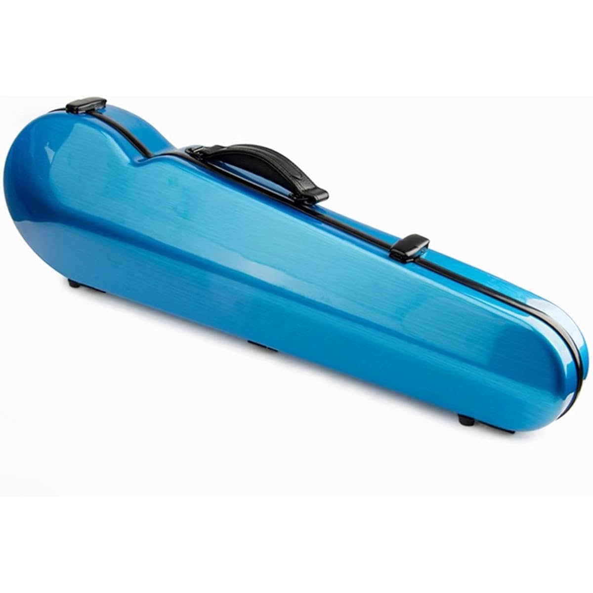 Violin Case, 4/4 Full Size Violin Hard Case, Portable Lightweight Violin Case Backpack, Violin Backpack Carbon Fiber, Protective 4/4 Violin Case, Professional Handle with Built-in Hygrometer, Accessory Bag, Violin Protection Box for Violinists, Blue
