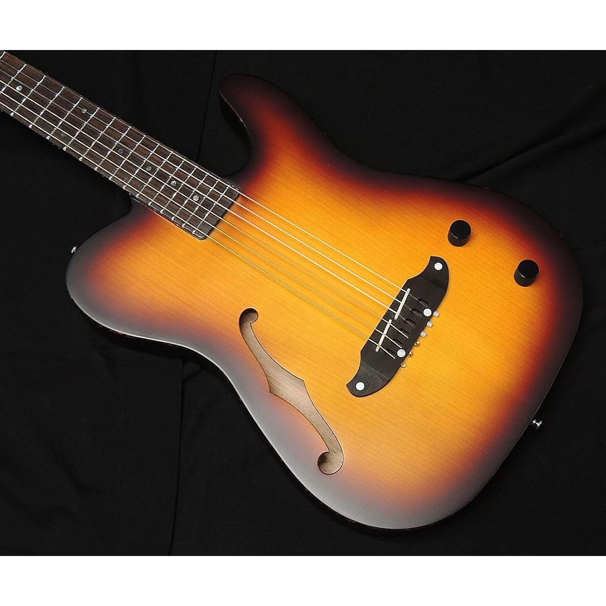 SCHECTER OL-FL-N-P TSB Nylon String Oriental Line Schecter Thin Body Electric Guitar F Hole Electric Acoustic Telecaster Shape Satin Sunburst Passive Specification [Minor Change Model]