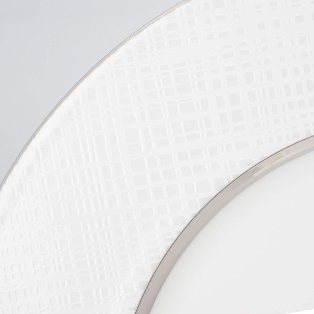 NARUMI Plate Plate Tsumugi Silver 29cm Flat Rim 51103-5513