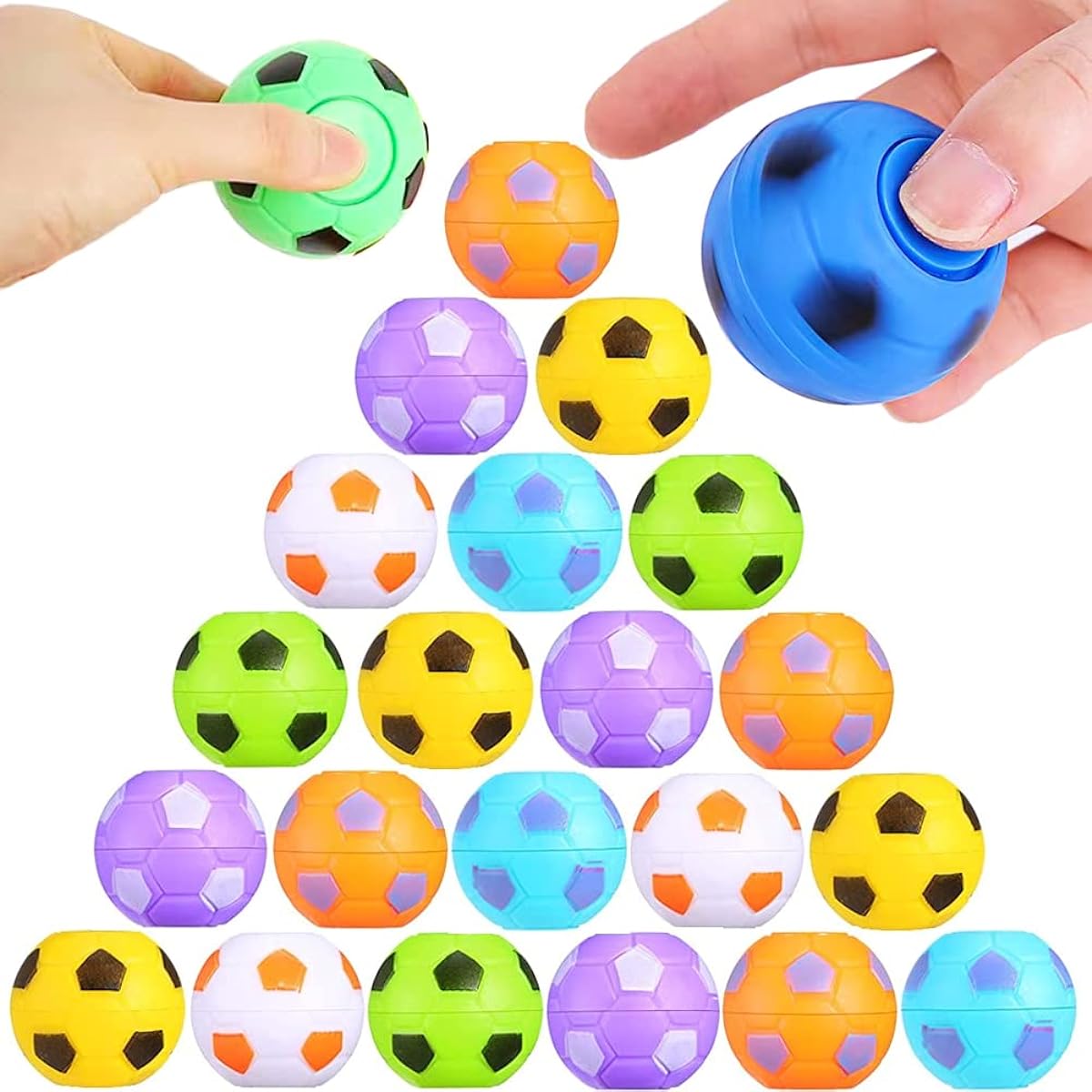 Mini Sports Fidget Soccer Ball Toy Set for Kids 32 Pack
