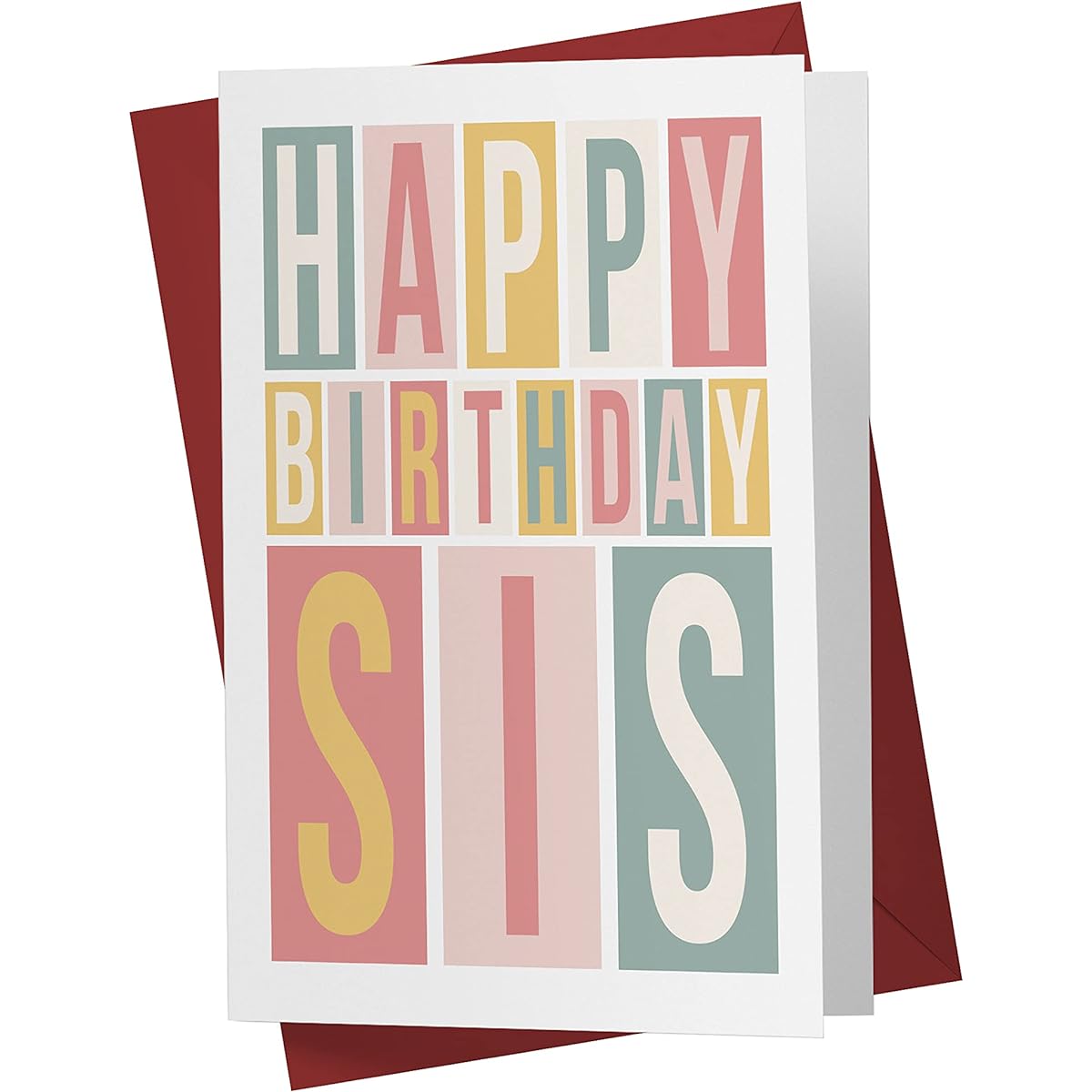 Karto Sweet and Funny Birthday Card for Sister, Large Size 5.5 x 8.5 Inch, Greeting Card, Birthday Card for Sister, Birthday Card for Sister, Funny Birthday Sister