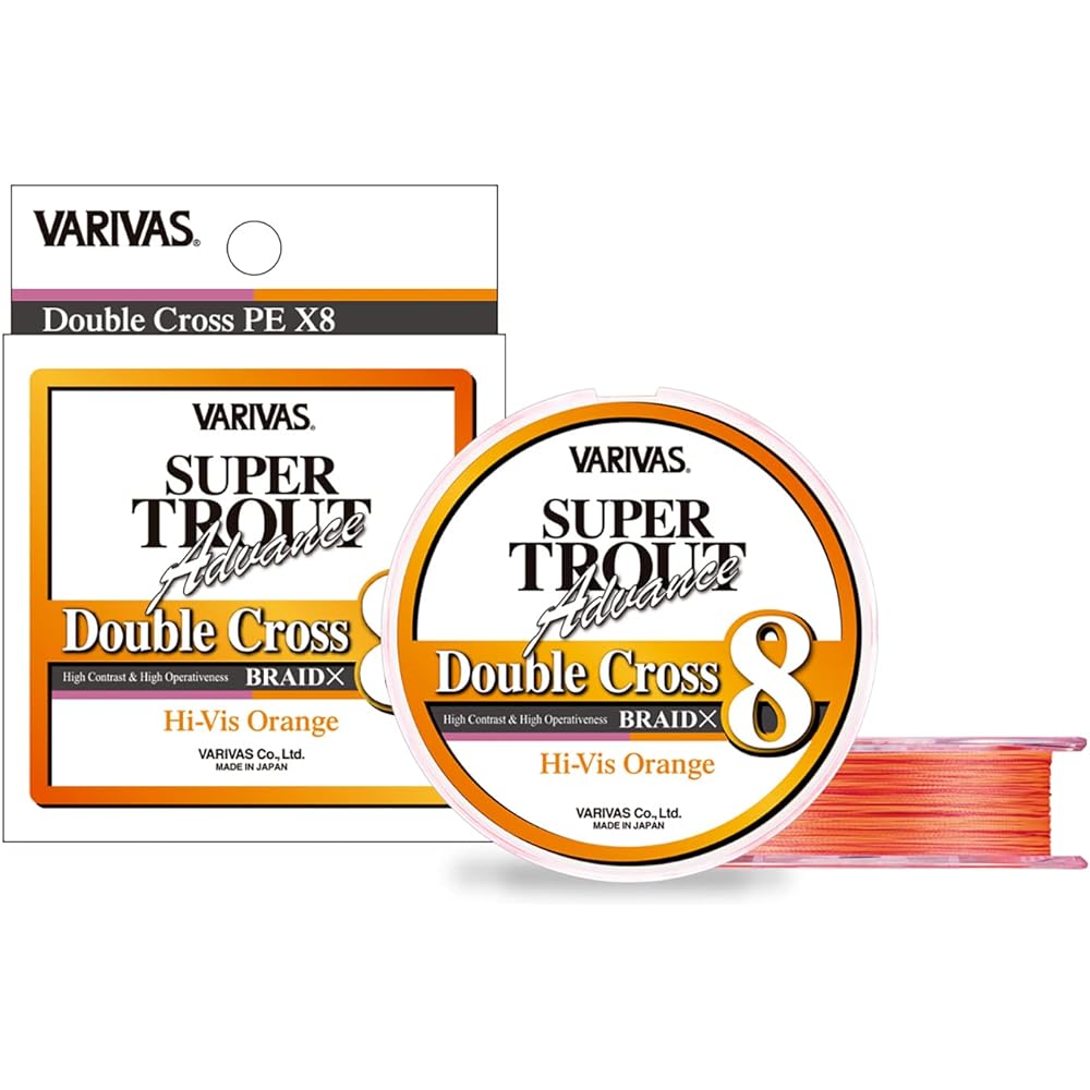VARIVAS Super Trout Advance Double Cross PE X8 Hivis Orange 100m