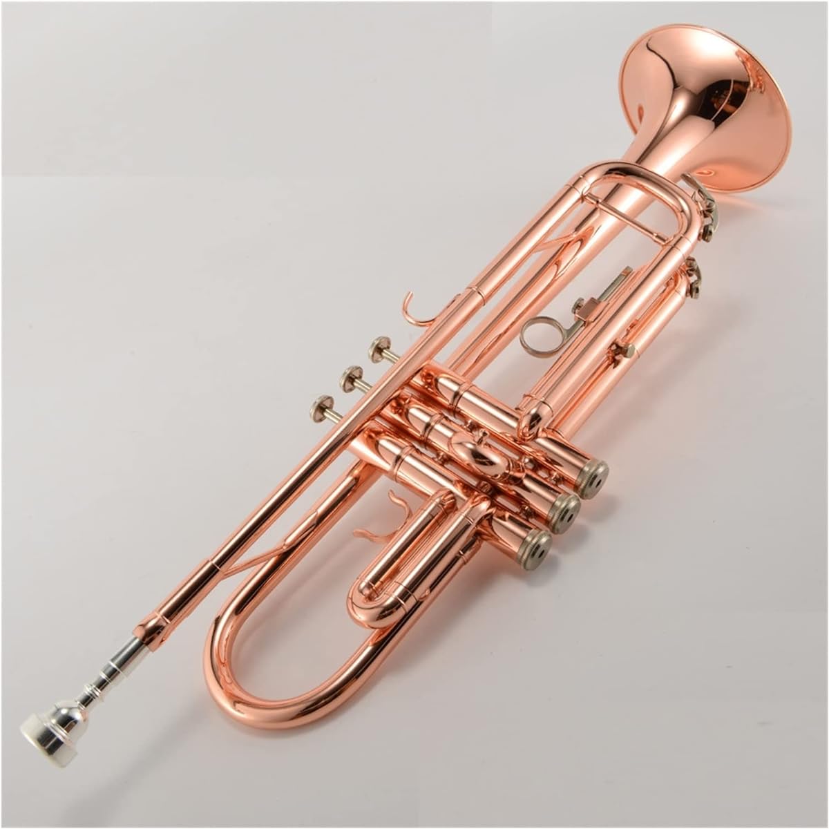 Trumpet Brass Tube B Flat Trumpet Rose Gold Treatment Three Tone Trumpet Trumpet Instrument
