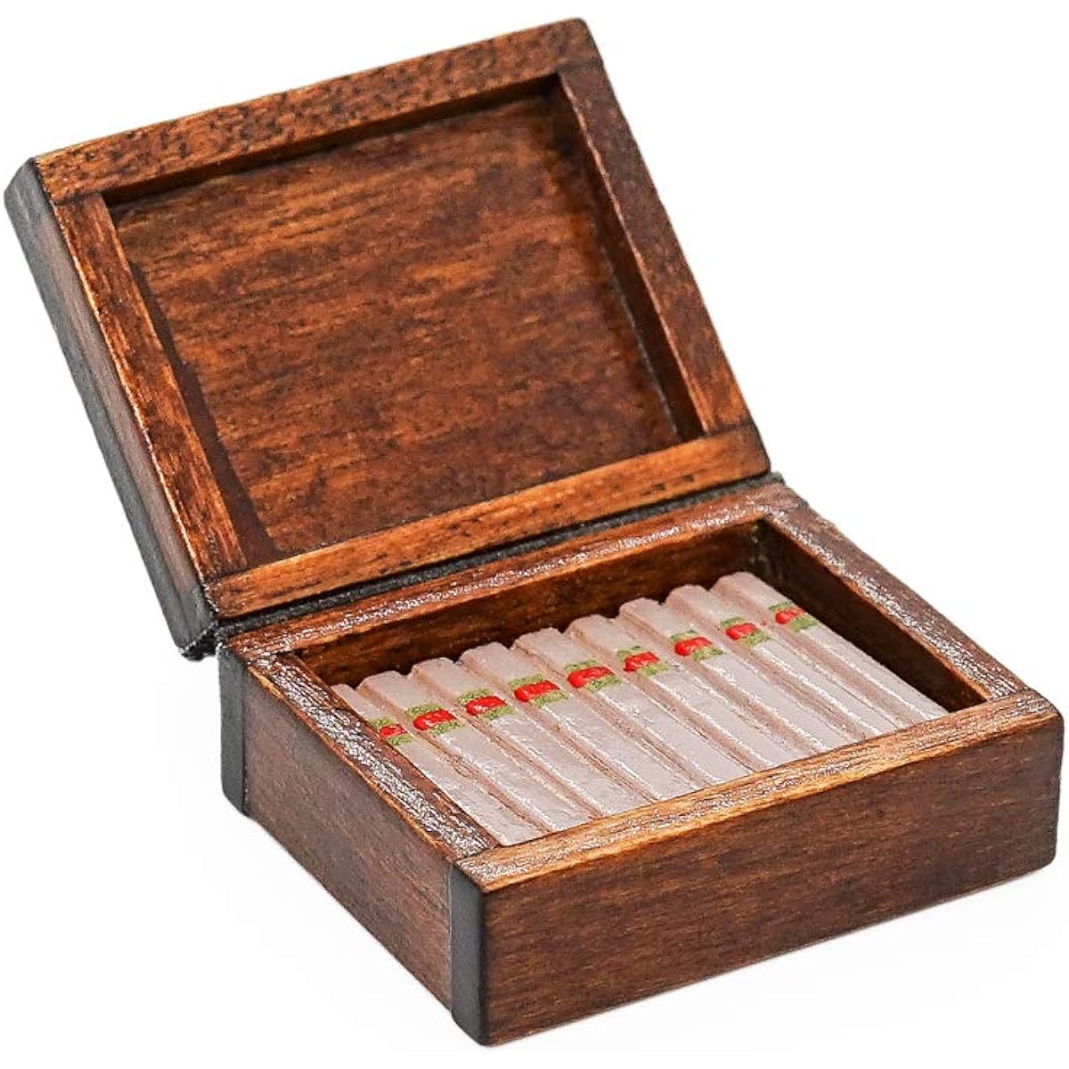 Odoria 1:12 Miniature Cigar Humidor Dollhouse Decoration Accessories