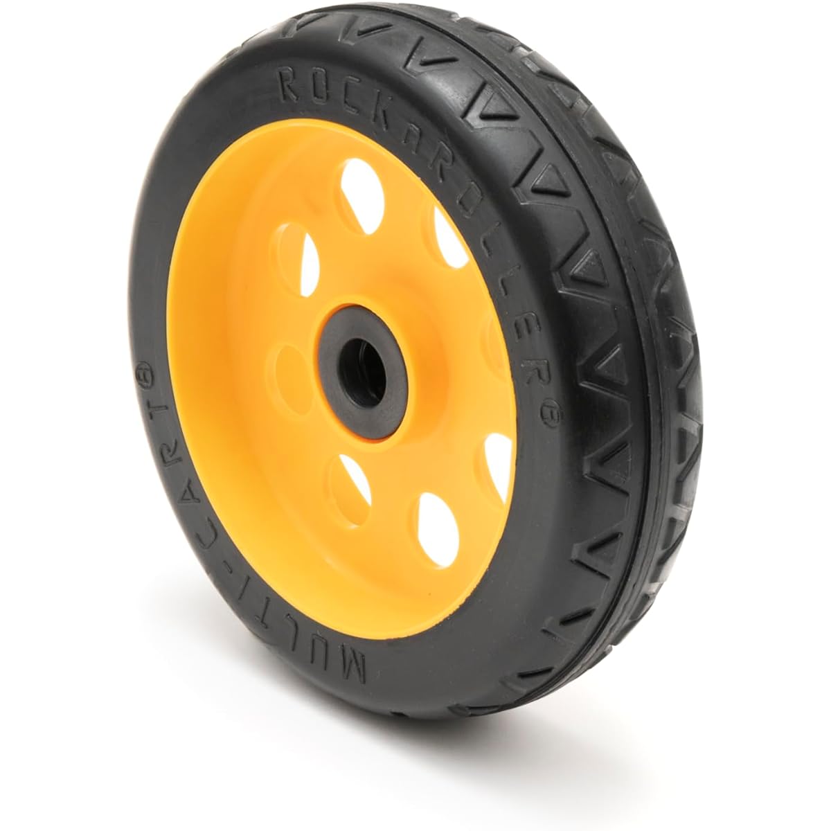 Rock-N-Roller R-Trac Rear Wheels 2 Pack 8" x 2" Flat Free Wheel Pair for R6 & R8 Multi Carts with Offset Hubs