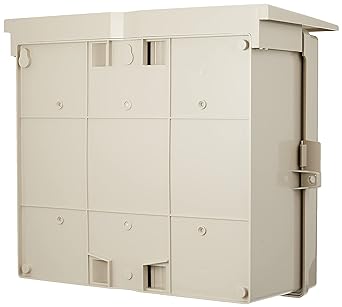 Mirai Kogyo Wall Box with Roof/Horizontal Type Effective Thickness 140 Beige 1 Piece WB-13AJ