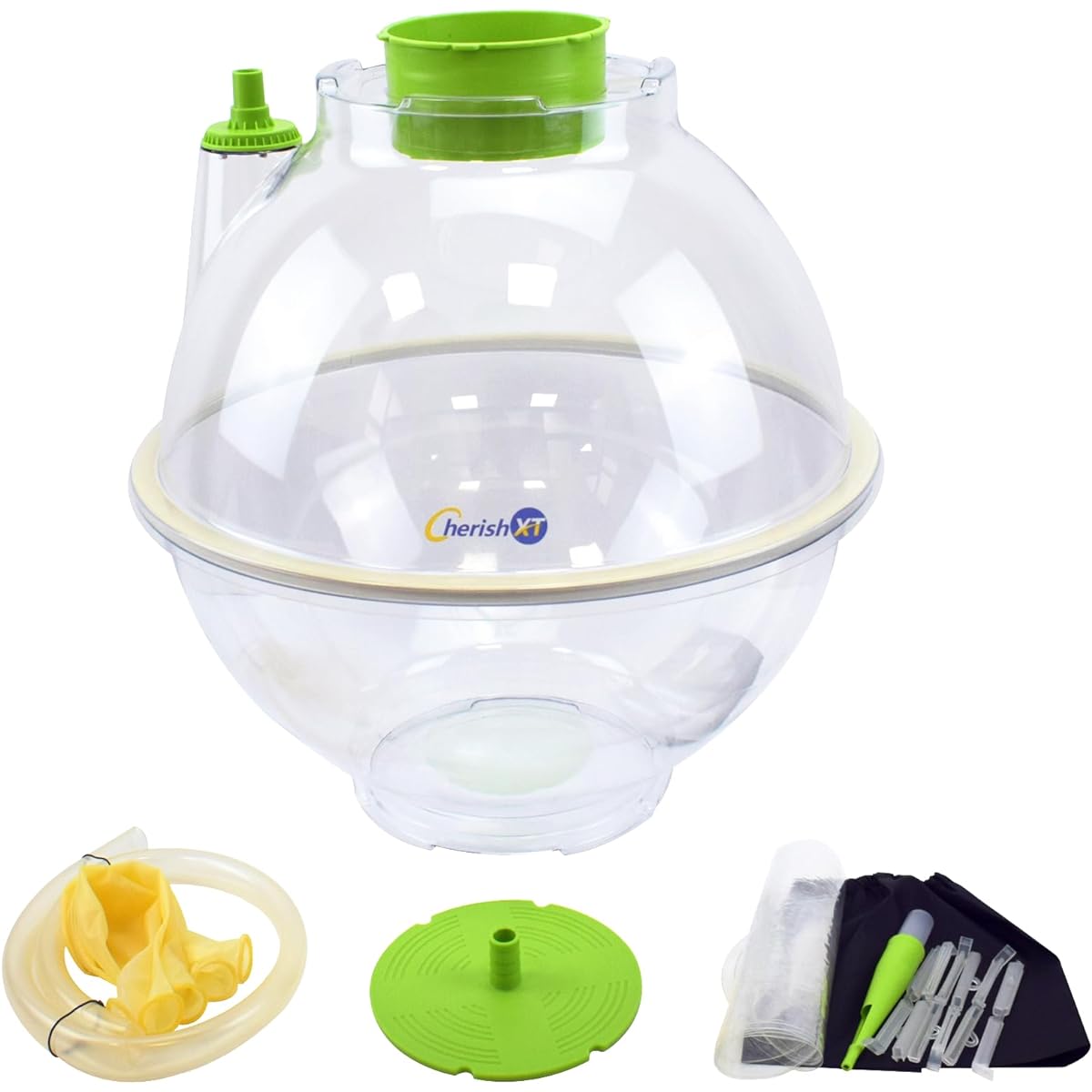 Cherish XT Balloon Filler, 17" Balloon Filler Kit, Gift Balloon Filling Kit with Expander, Air Pump, 5 Bobo, 5 Latex Balloons with Expander, Pump