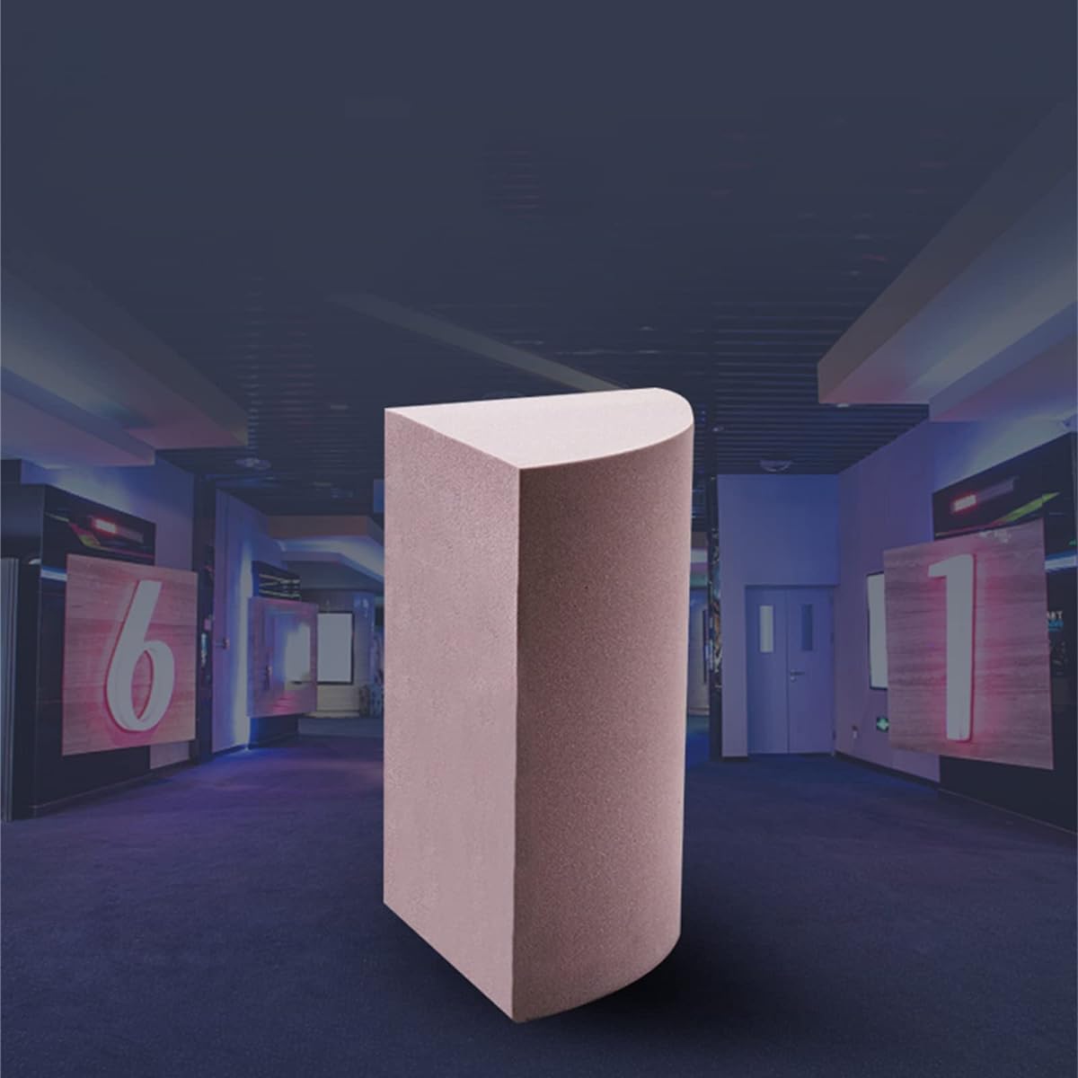 Studio Wall Corner Soundproof Panel, High Density Acoustic Panel Bass Trap Noise Damping Foam Studio KTV Soundproofing 1 Pack - 30*50/30*100/30*150cm (Purple 30*30*5