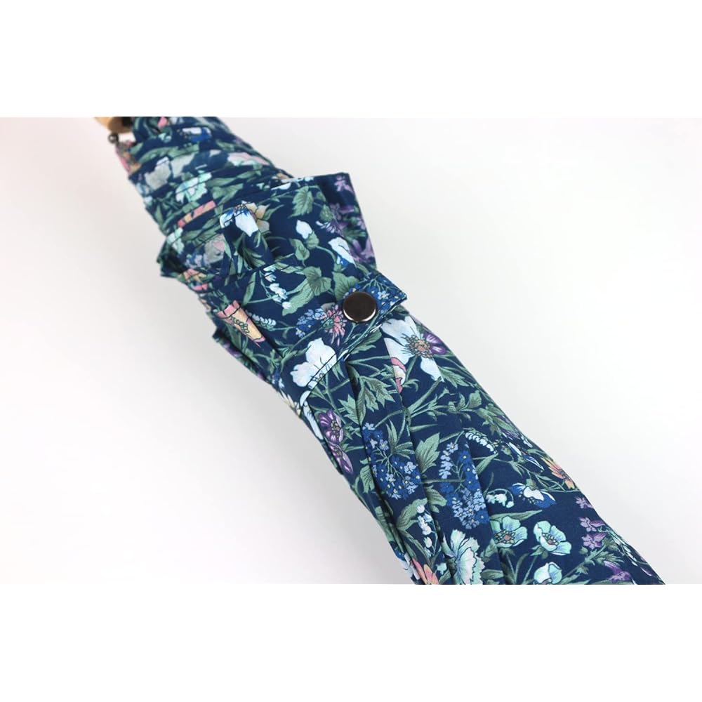 DDintex FLORET LONDON Parasol 03 Rachel Medu Navy 90φ×67cm [Liberty print used]