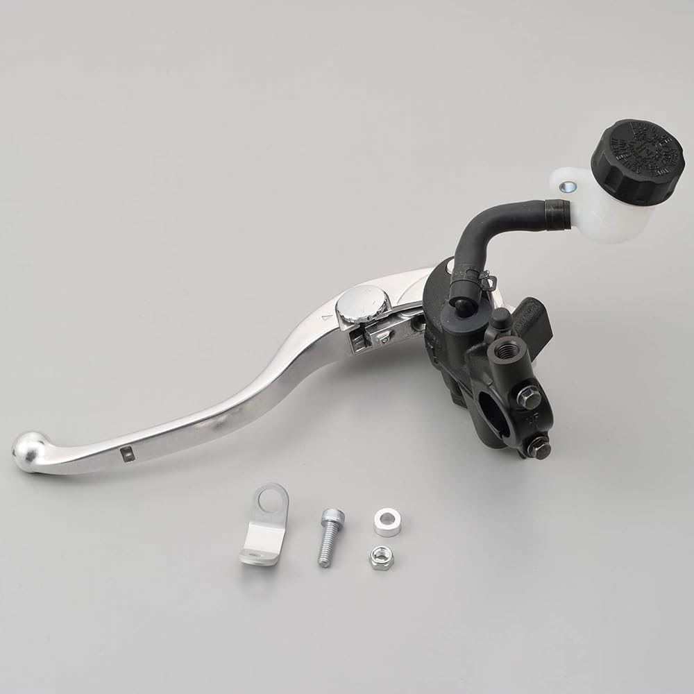 Daytona NISSIN Motorcycle Radial Clutch Master Cylinder Vertical φ19 (Horizontal 14mm Equivalent) Black Body/Buff Clear Lever 78400