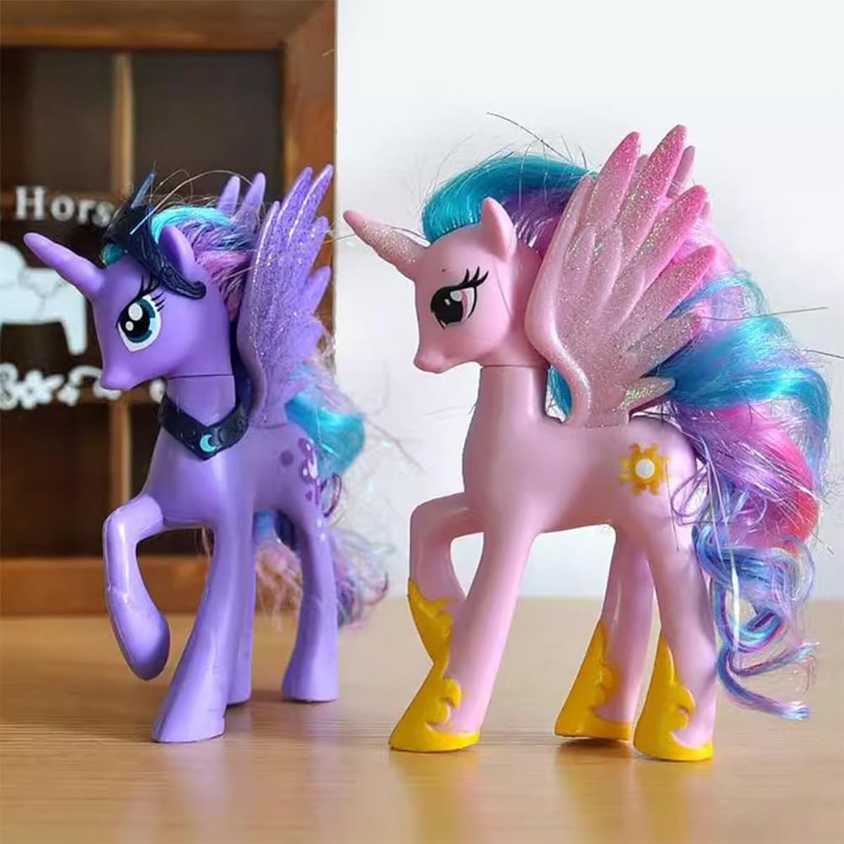 Little Horse Princess Luna Toy Friendship Movie Featured Character 14cm Doll Action Figure Model Toy for Girls