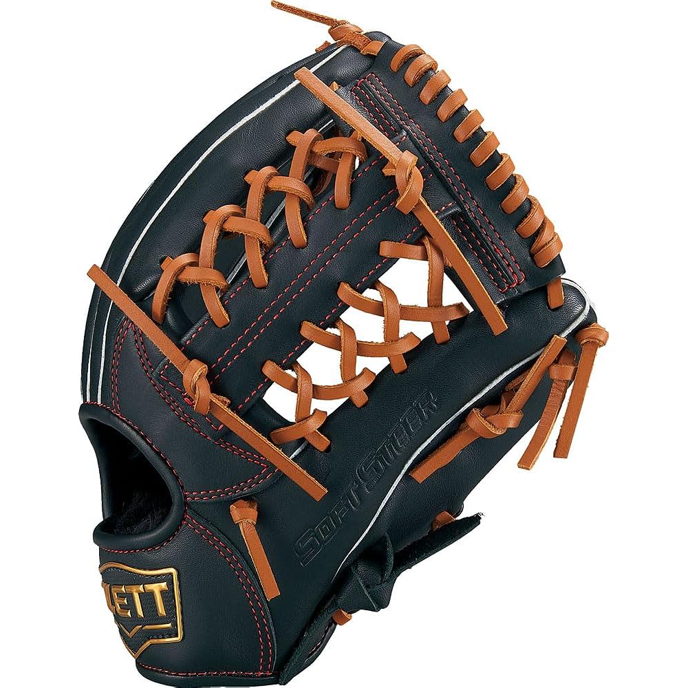 ZETT Youth Baseball Softball Glove (Glove) Soft Steer All-Round For Right Throw/Left Throw Size: L BJGB74380