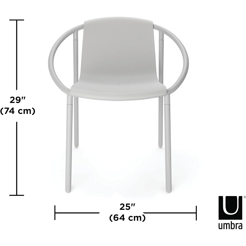 umbra chair design chair stacking chair gray width 55x depth 64x height 74cm RINGO 21018223918