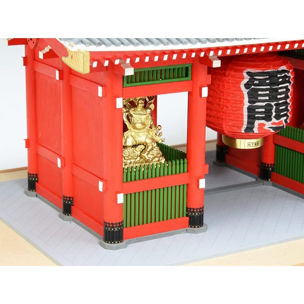 Woody Joe 1/50 Kaminarimon Painted Type Wooden Model Assembly Kit