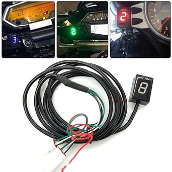 Speed Display Meter For Yamaha FZ16 FZ400 FZ6 FZ6R XJ6 XJR400 YS250 R1 R3 R6 MT07 Motorcycle LCD 6 Speed 1-6 Level Gear Indicator Digital Gear Meter