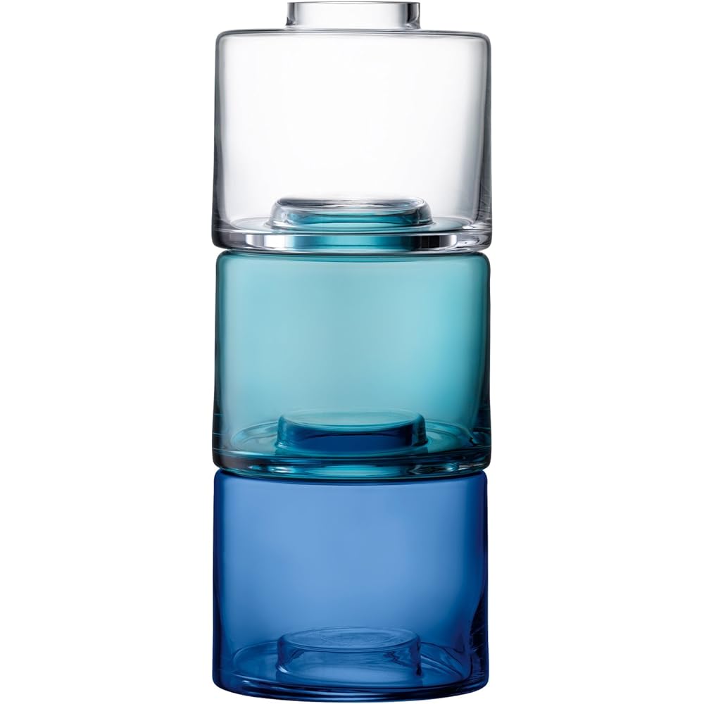 LSA Flower Vase Blue Height 41.5cm STACK G1151-01-248