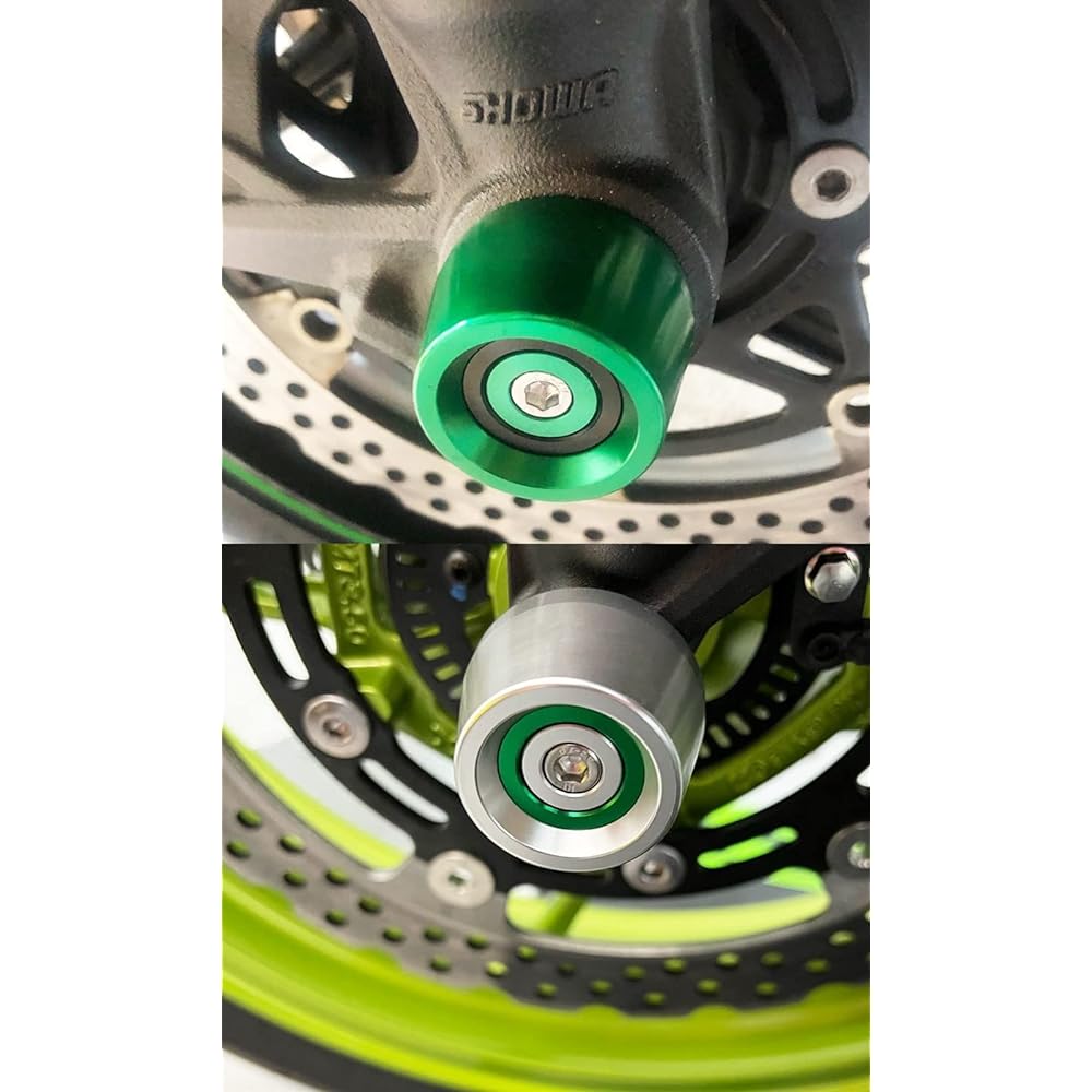 Motorcycle Slider Ducati Monster 696 795 796 797 821 1100EVO Motorcycle Front Axle Slider Wheel Protection (Color: Silver, Size: B)