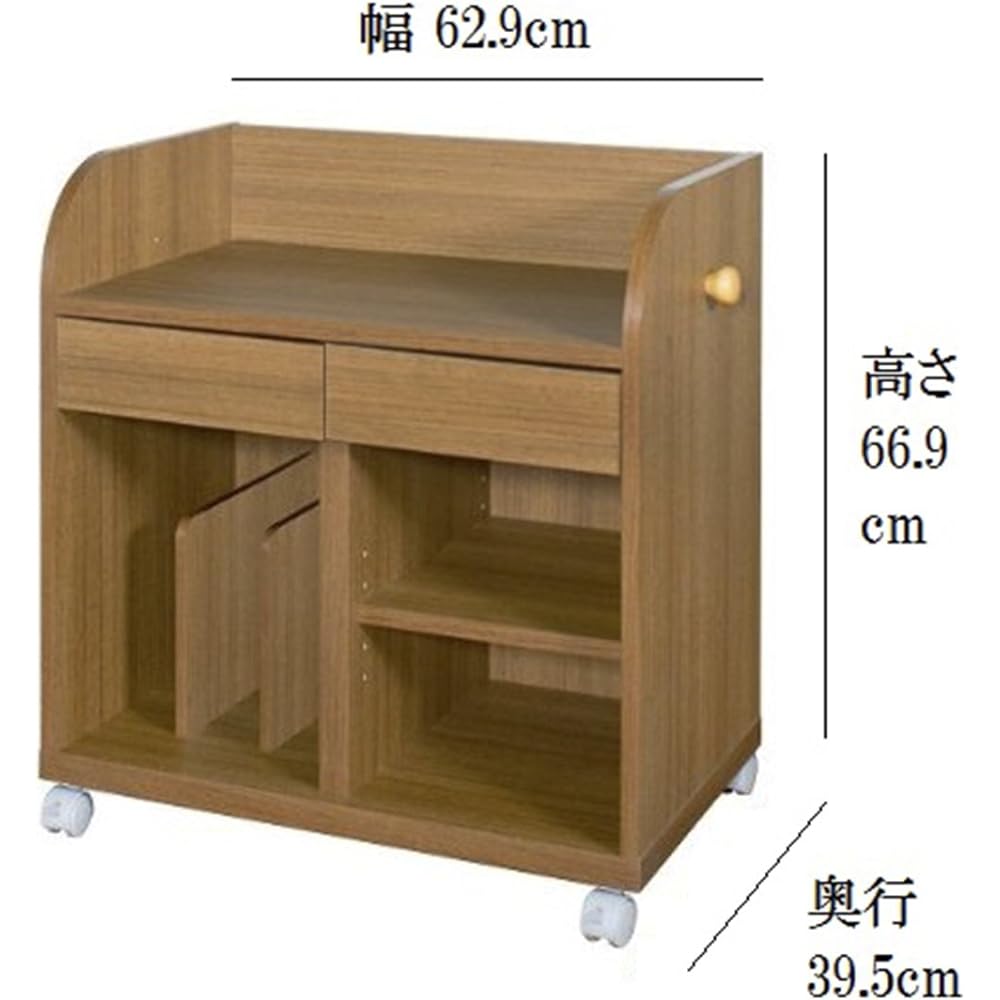 Shirai Sangyo School Bag Rack Brown Width 62.9 Height 66.9 Depth 39.5cm MNV-6565HCBR Manavia