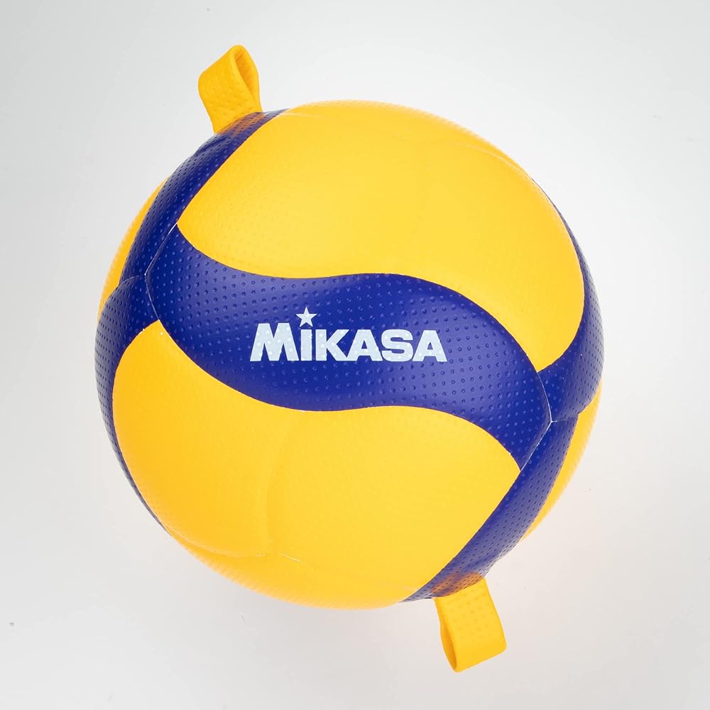 MIKASA Rubber String Fixed Attack Practice Volleyball No. 4 for Junior High School Students and Women Yellow/Blue V400W-AT-TR Recommended Internal Pressure 0.3 (kgf/cm2)