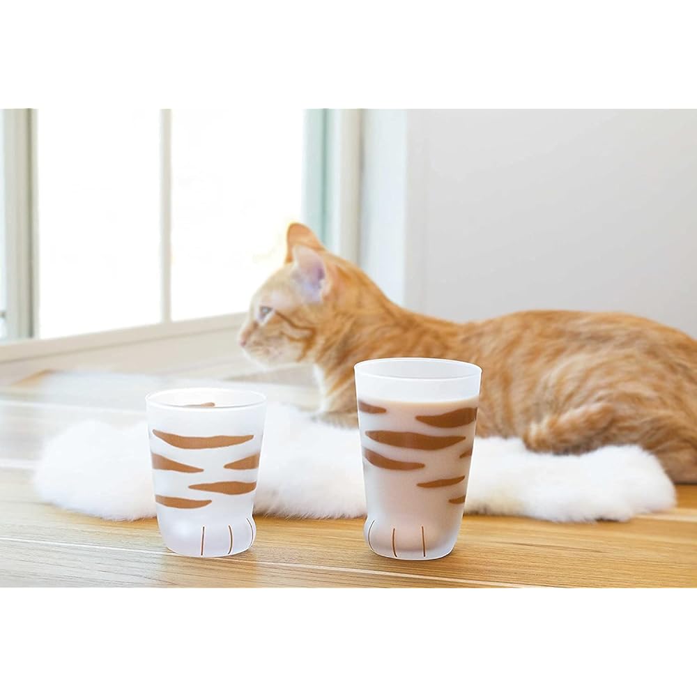 Tumbler coconeco glass coconeco parent cat [300ml / 4 pattern assorted set] in special craft box, made in Japan