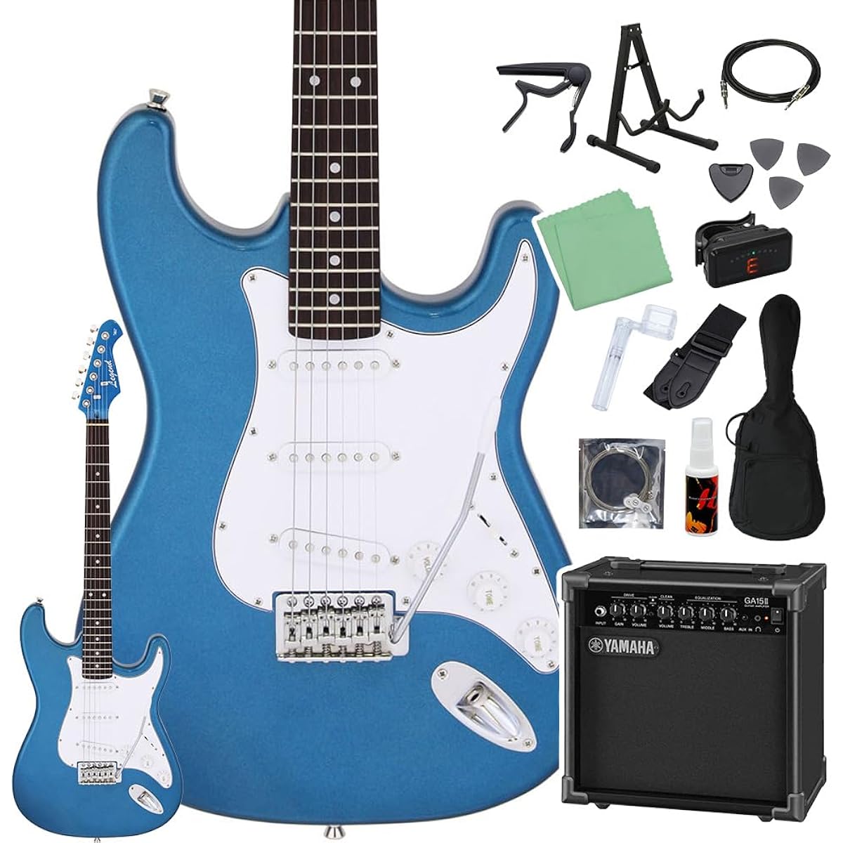 LEGEND LST-Z MBMB Electric Guitar Beginner 14-piece Set [Includes GA15II] Legend