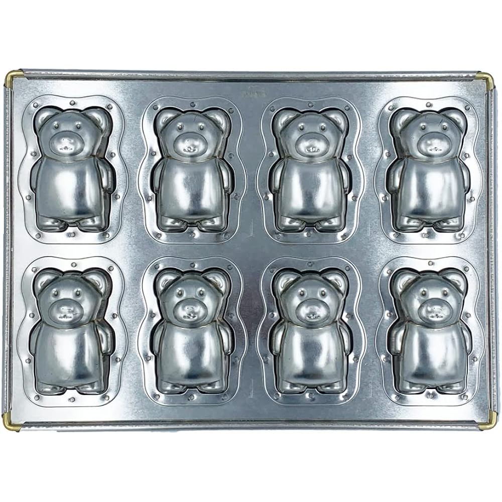 Matsunaga Seisakusho Silicone Processed Silver Kumagoro Type Top Plate 8P
