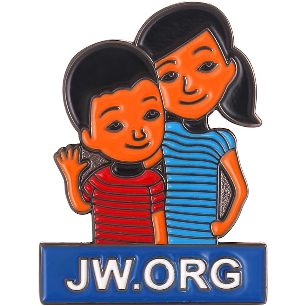 JW.org Caleb and Sophia Pin Become Jehovah's Friends - Children's Pins - 12 Pack