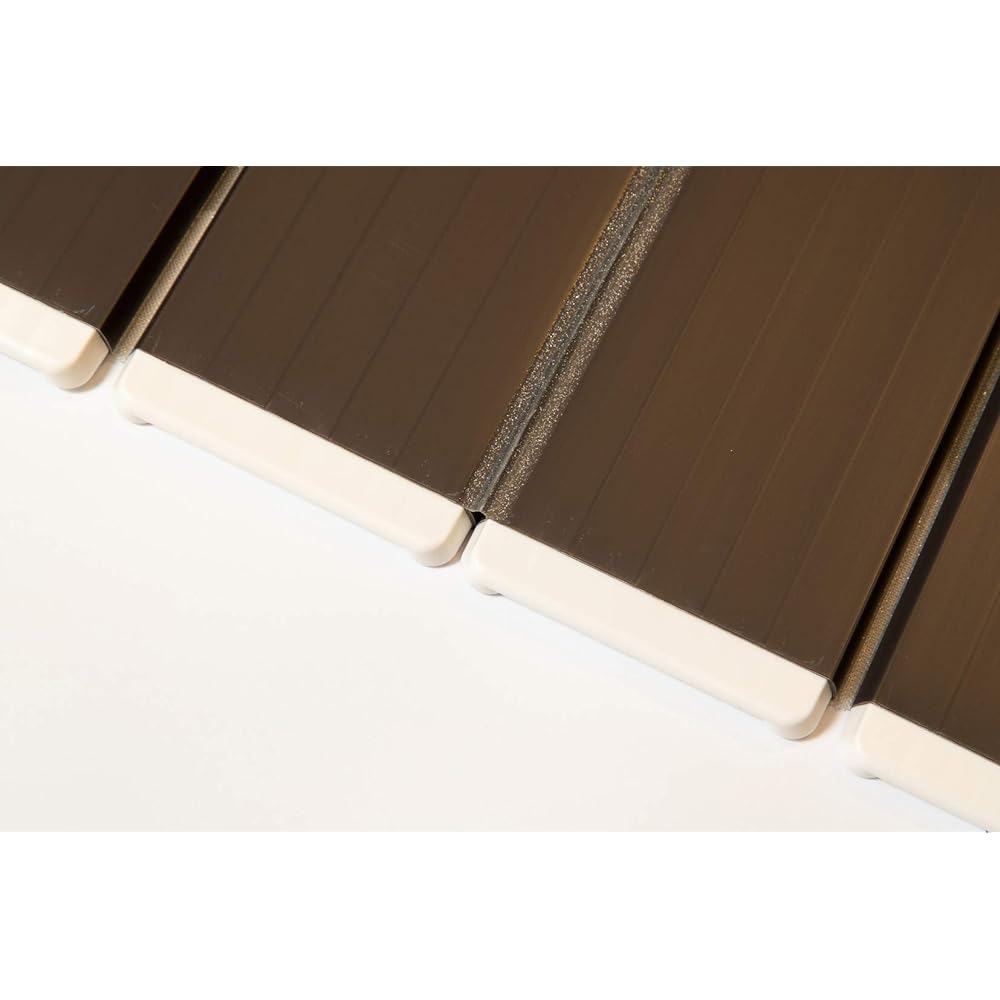 Topre Folding Bath Lid Brown Width 75 x Length 159cm Ag+ Contains Antibacterial Treatment Made in Japan L16