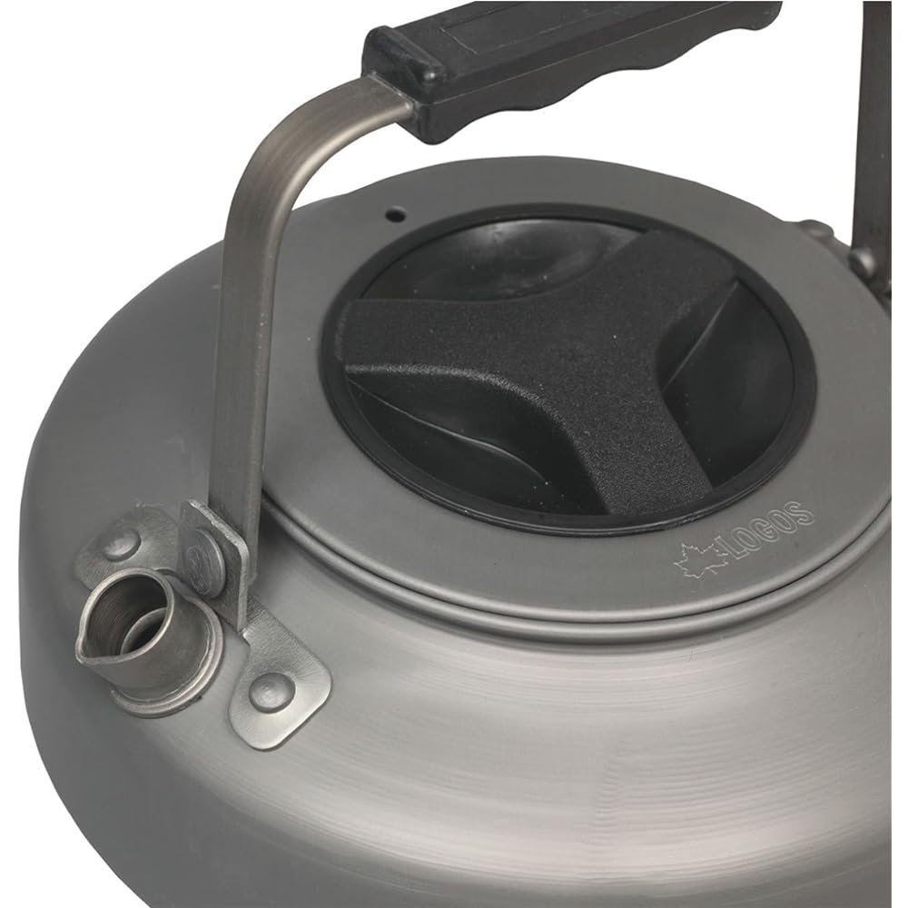 Logos The Kettle 750ml Flat Aluminum Scratch-resistant Hard Anodized 81210301 Black
