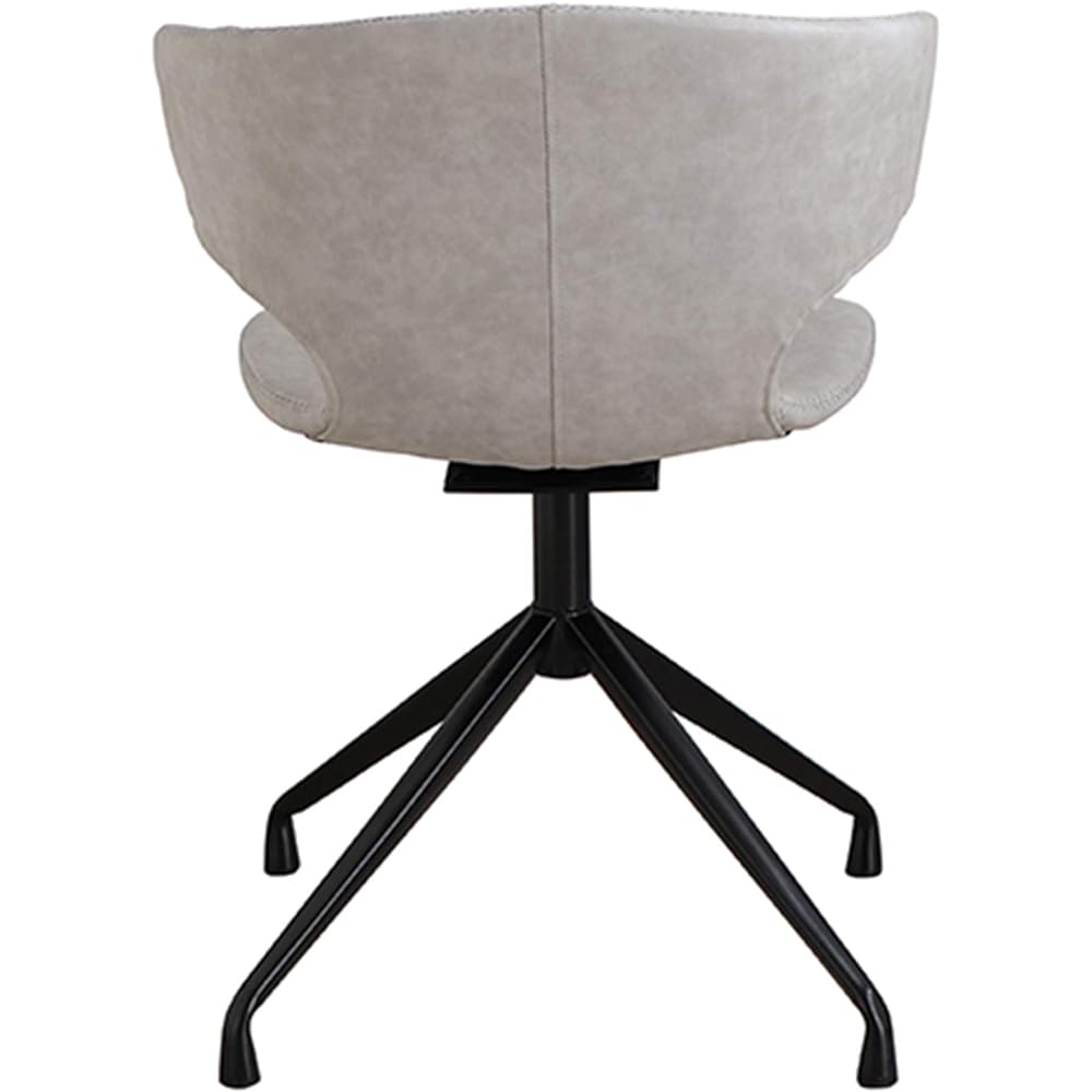 Touma Round Chair Armor Gray 323518 Width 54 x Depth 53 x Height 76 x Seat Height 44cm