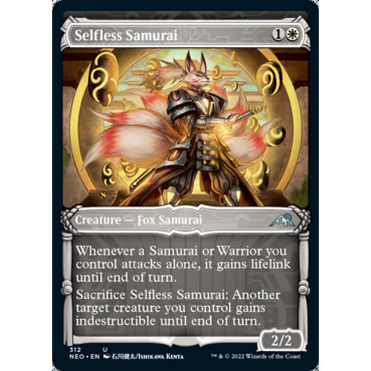 Magic: The Gathering - Selfless Samurai (312) - Showcase - Kamikawa: Neon Dynasty