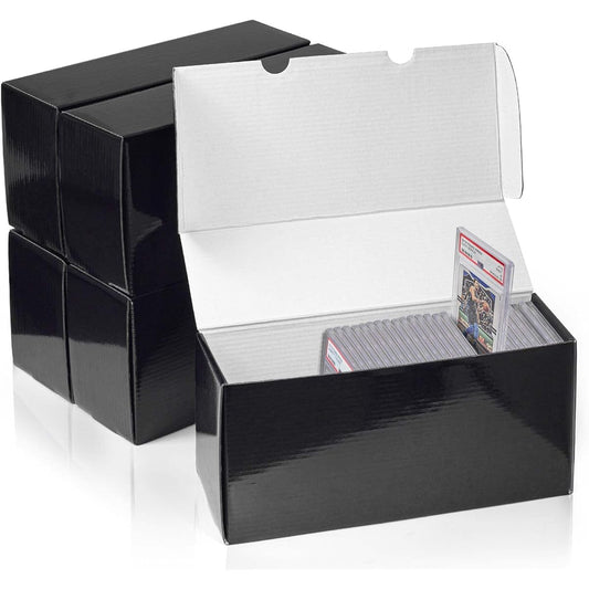 PSA Storage Box BGS Grade Card Storage Holder Container - Black Box Holds Over 40 Grading Cards Grading Card Storage Box for Sports Card Collection - 5 Pack