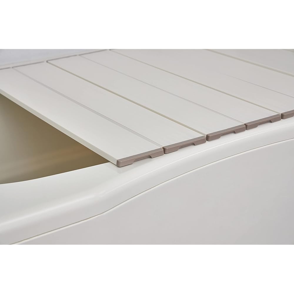 Mie Sangyo Bath Lid Foldable Ag Antibacterial White 800 x 1518mm W-15_W
