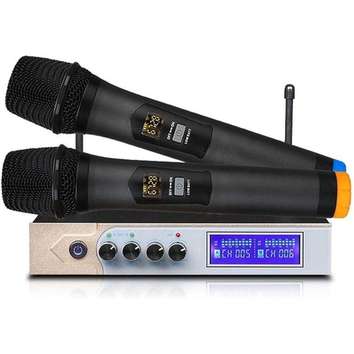 Handheld Microphone Support Dual Connection and Micro Playing KTV Karaoke Machine with LED Light