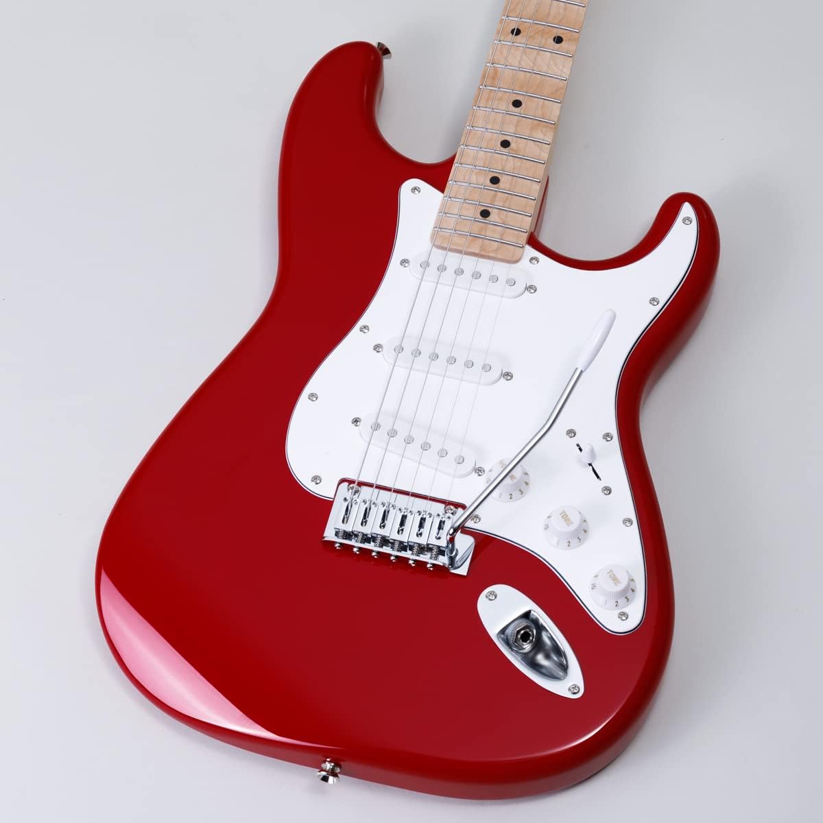 LaidBack LST-5-M-3S Carmine Red Electric Guitar Strat Type Humbucker Switchable Alder Body Laid Back