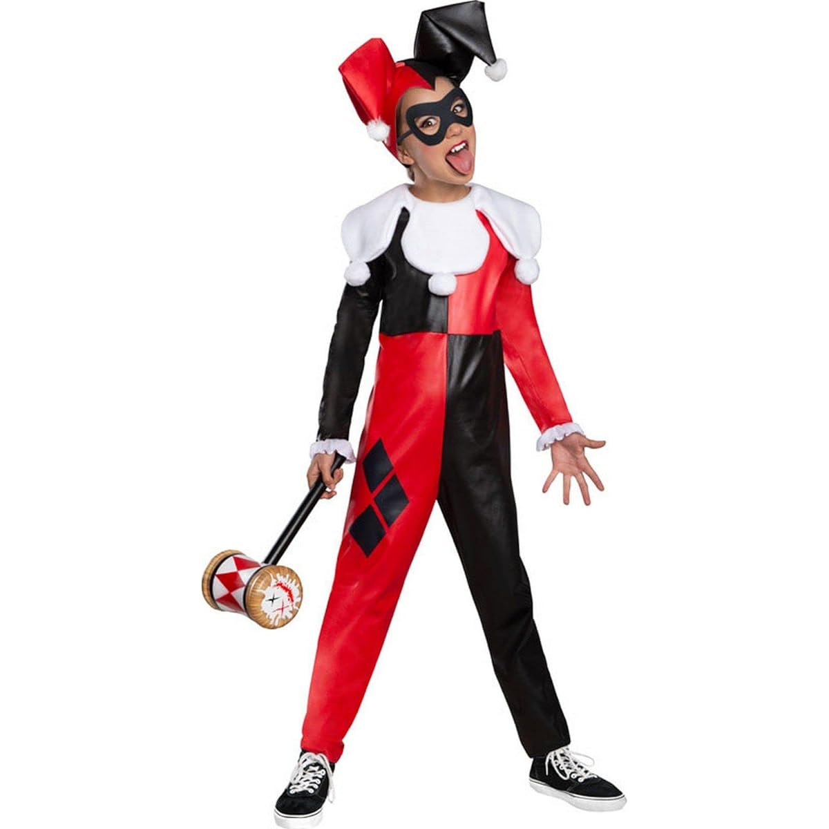Rubie's Kids DC Superhero Girls Harley Quinn Costume Jumpsuit