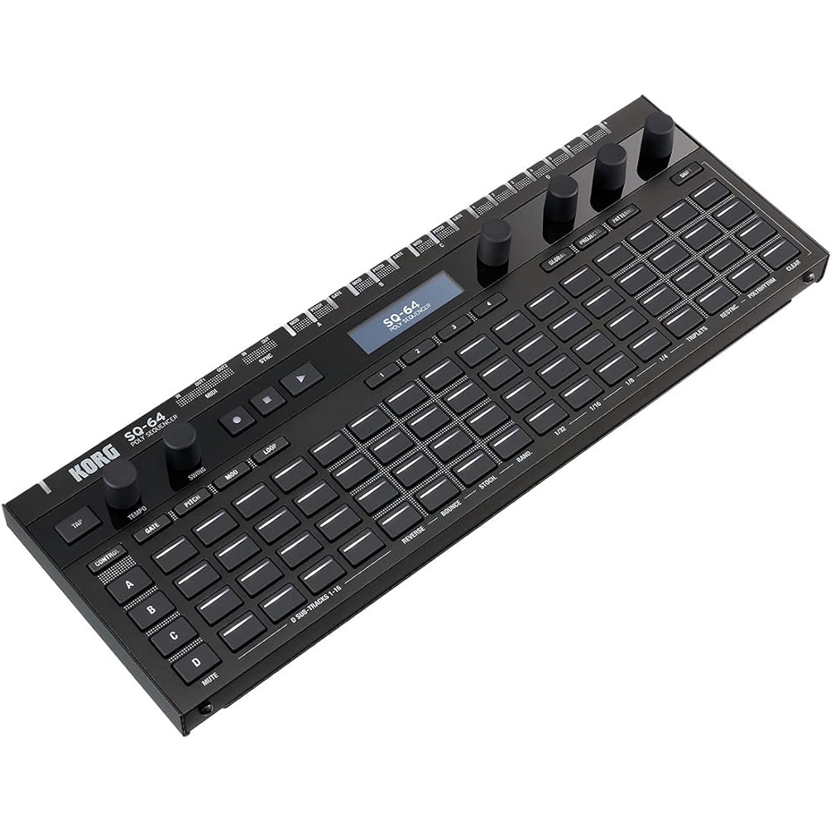 KORG Polyphonic Step Sequencer SQ-64 Freely operate all devices A wide variety of connection terminals Ideal for music production and live performances