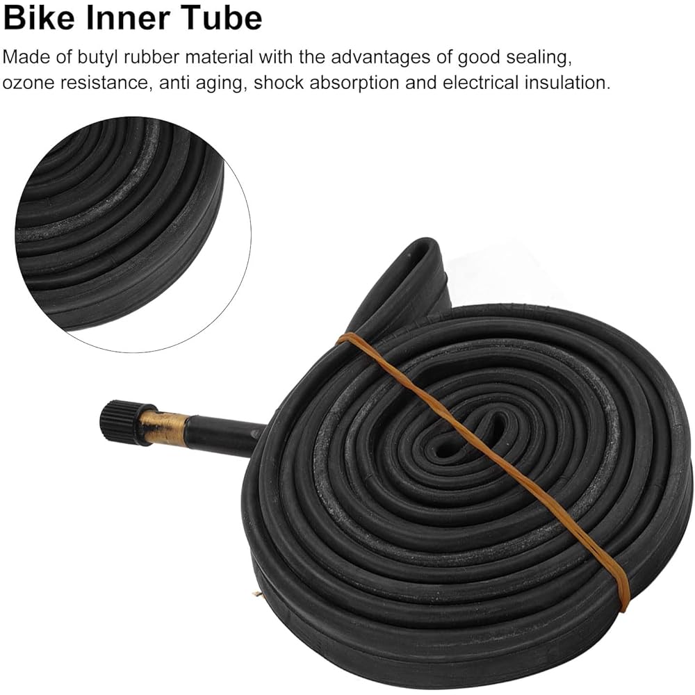 2Pcs Bike Inner Tube 700x23C Butyl Rubber Tire with 48mm American Valve Bicycle Accessories