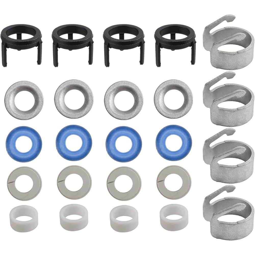 MOTOALL 06J998907A Engine Fuel Injector Seal Repair Kit A3 A4 A5 Q3 TT Quattro 4 Pack