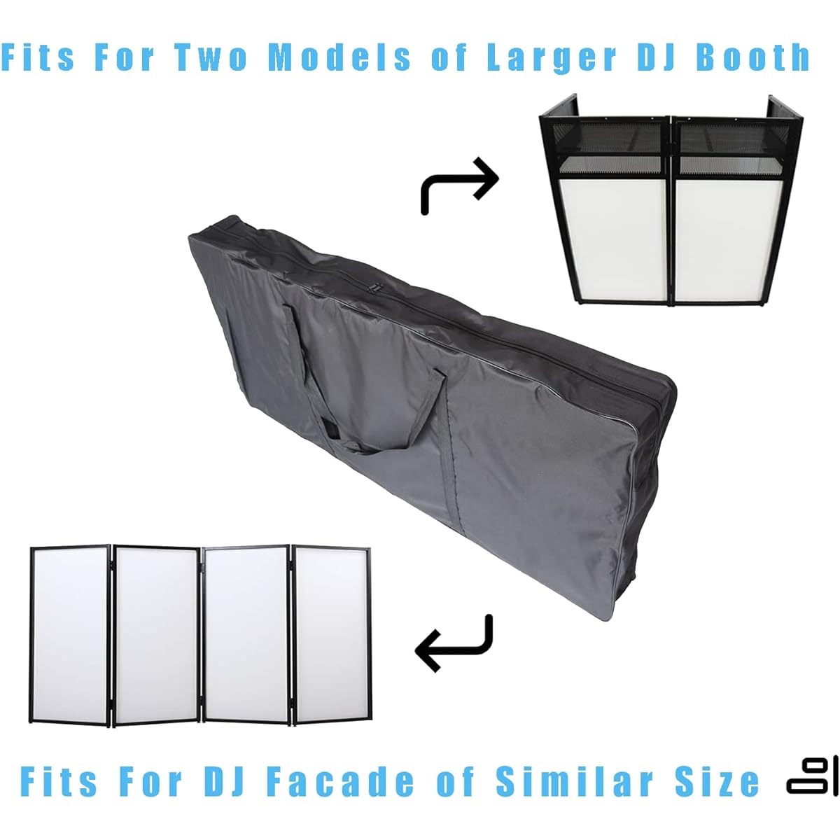 Sardoxx DJ Booth DJ Facade Carry Bag Travel Bag Reinforced Replacement L Size
