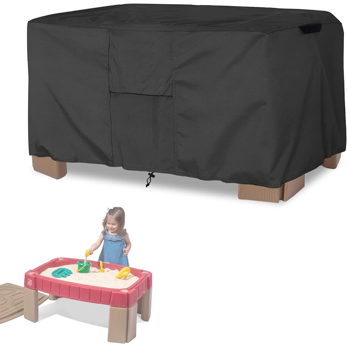 Sand Table Cover for Kids Step2 Perfect for Sand Tables Waterproof UV Resistant Outdoor Toy Cover - Cover Only