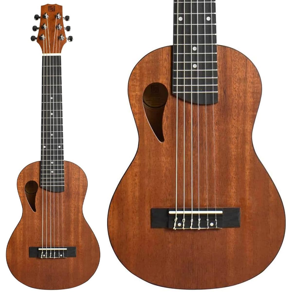 Ono GP1M Natural Mahogany Nylon String Petit Guitar Mini Guitar Guitarere Size Otooto