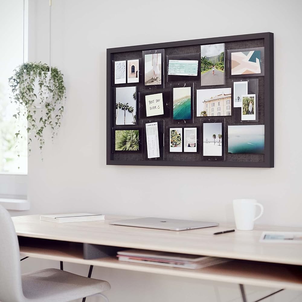 umbra Photo Frame KG Size Wall Hanging 15 Photos Display Rotating Stylish Interior Large Interior Pixie Black 210168481106