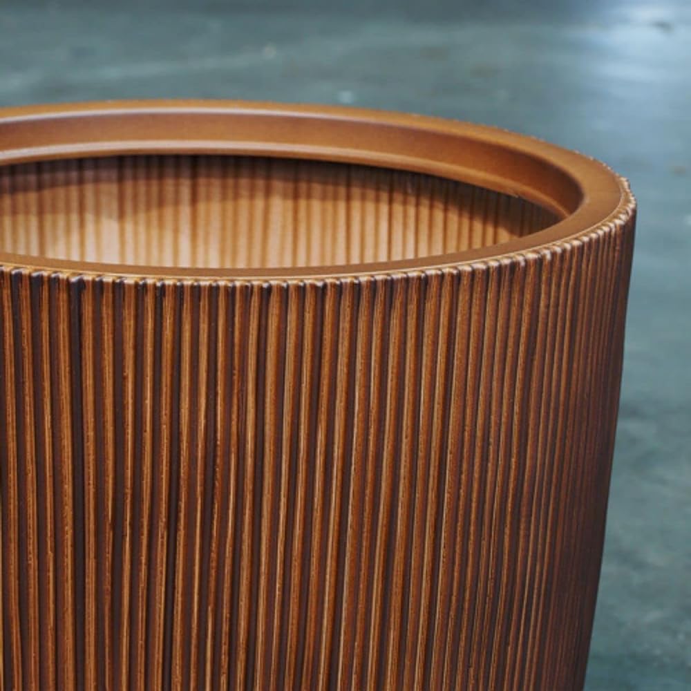 Foyer FR Nordic pot cedar brown M φ37xH37.5 3a00128BR