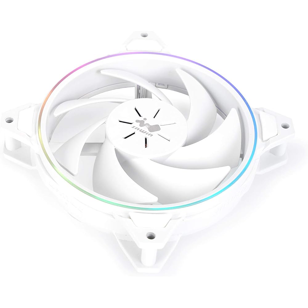 IN WIN INWIN 120mm ARGB Compatible PC Case Fan Set of 3 Sirius Pure [FN-ASP120-3PK] for Desktop