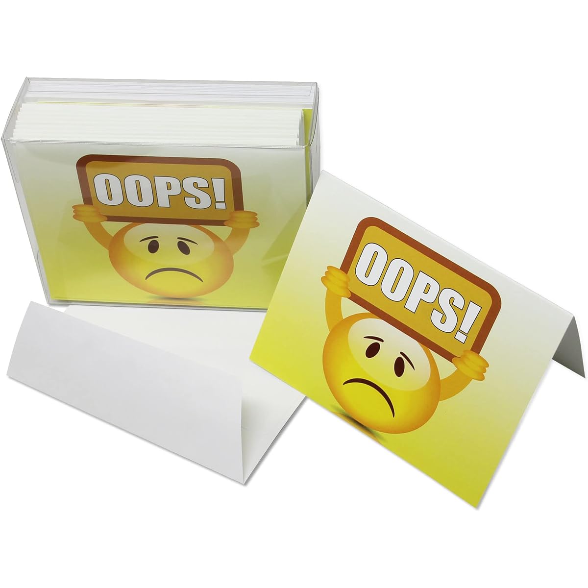 Small World Greetings Oops! Apologies Greeting Cards - Blank Inside - Includes 24 Cards and Envelopes - 5.5" x 4.25"