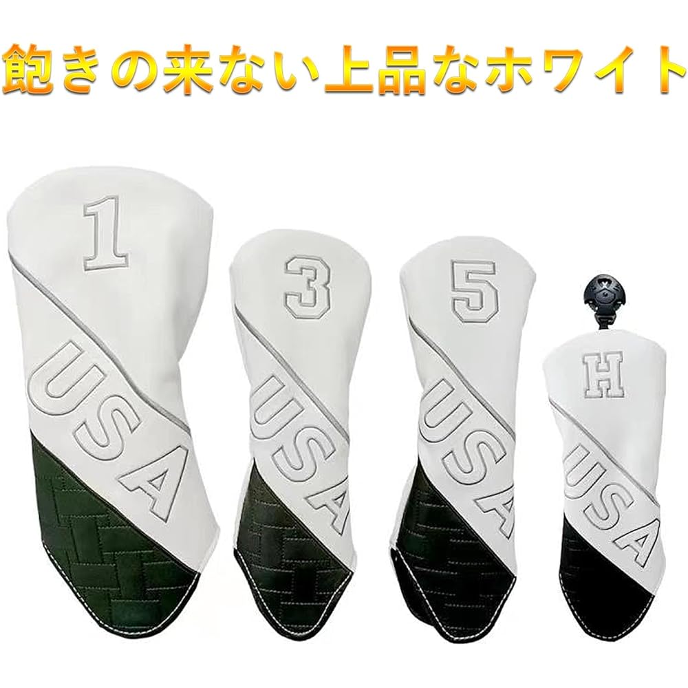 Golf Head Cover Driver Cover Wood Cover Utility Cover UT Cover No. 1 No. 3 No. 5 H USA
